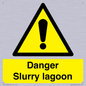 Danger Slurry lagoon
